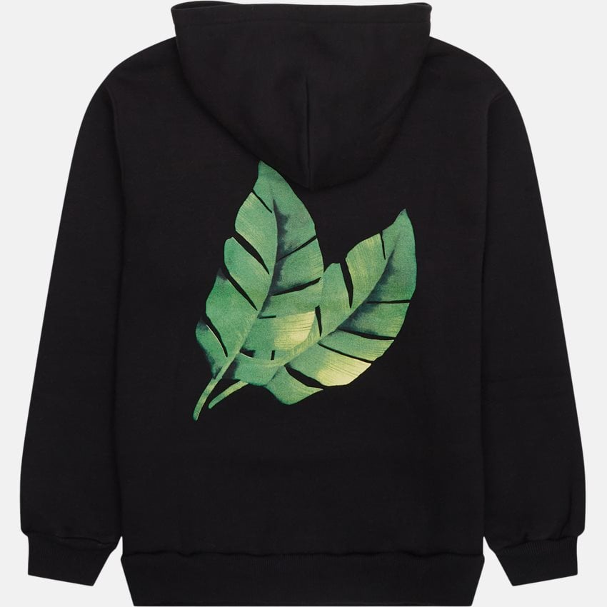 Montana Hoodie Black – bagside med hætte og print i ryggen