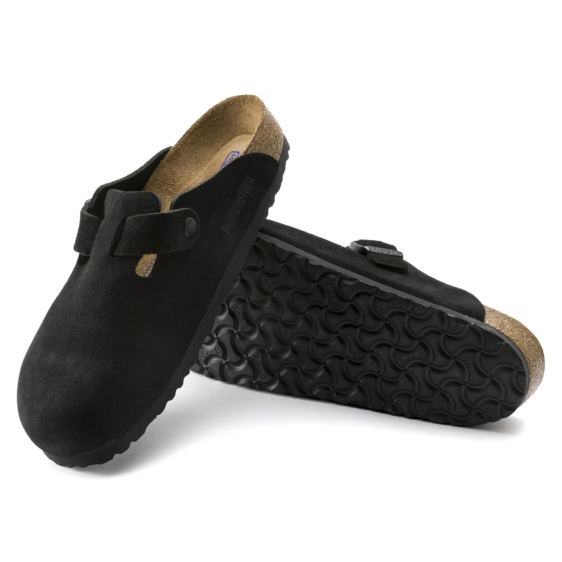 Birkenstock Boston sort – hæl og justerbar rem