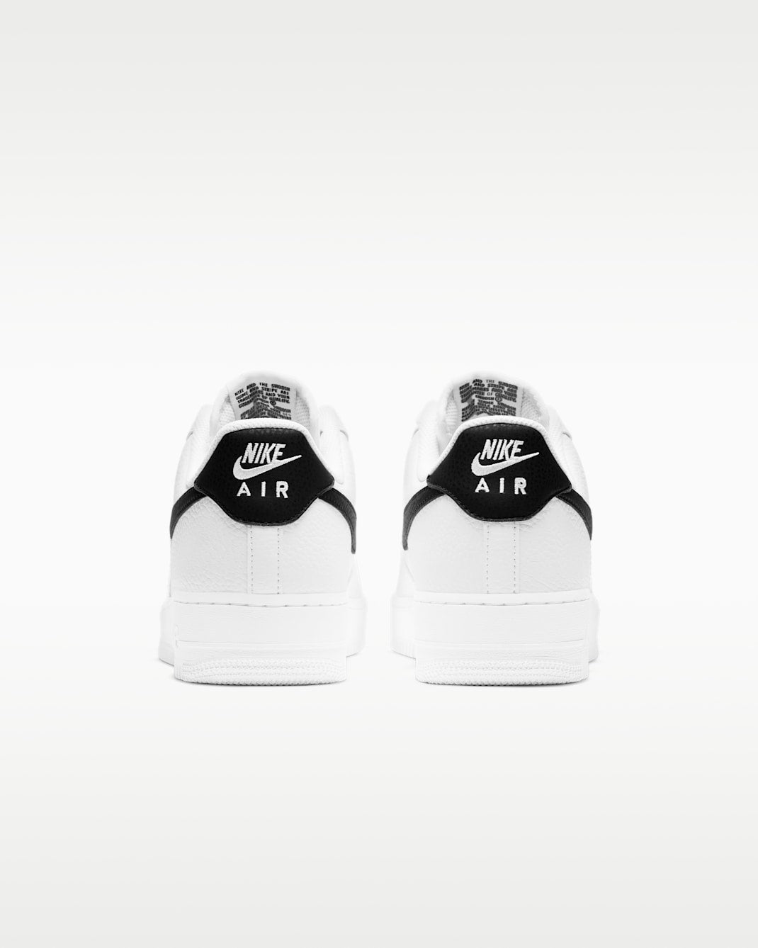 Nike Air Force 1 07 White Black CT2302-100 set bagfra