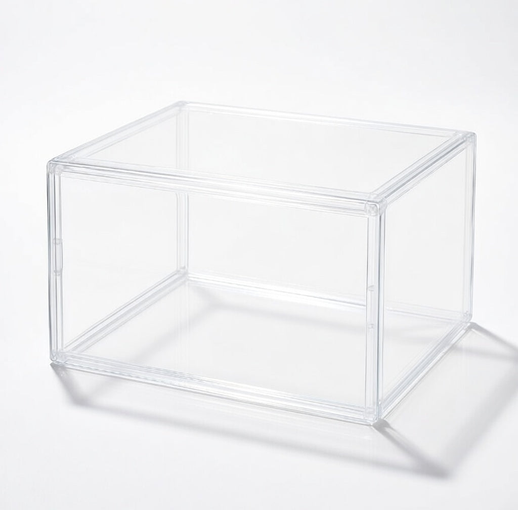 Sneakerboks i klar akryl til opbevaring og display af sneakers
