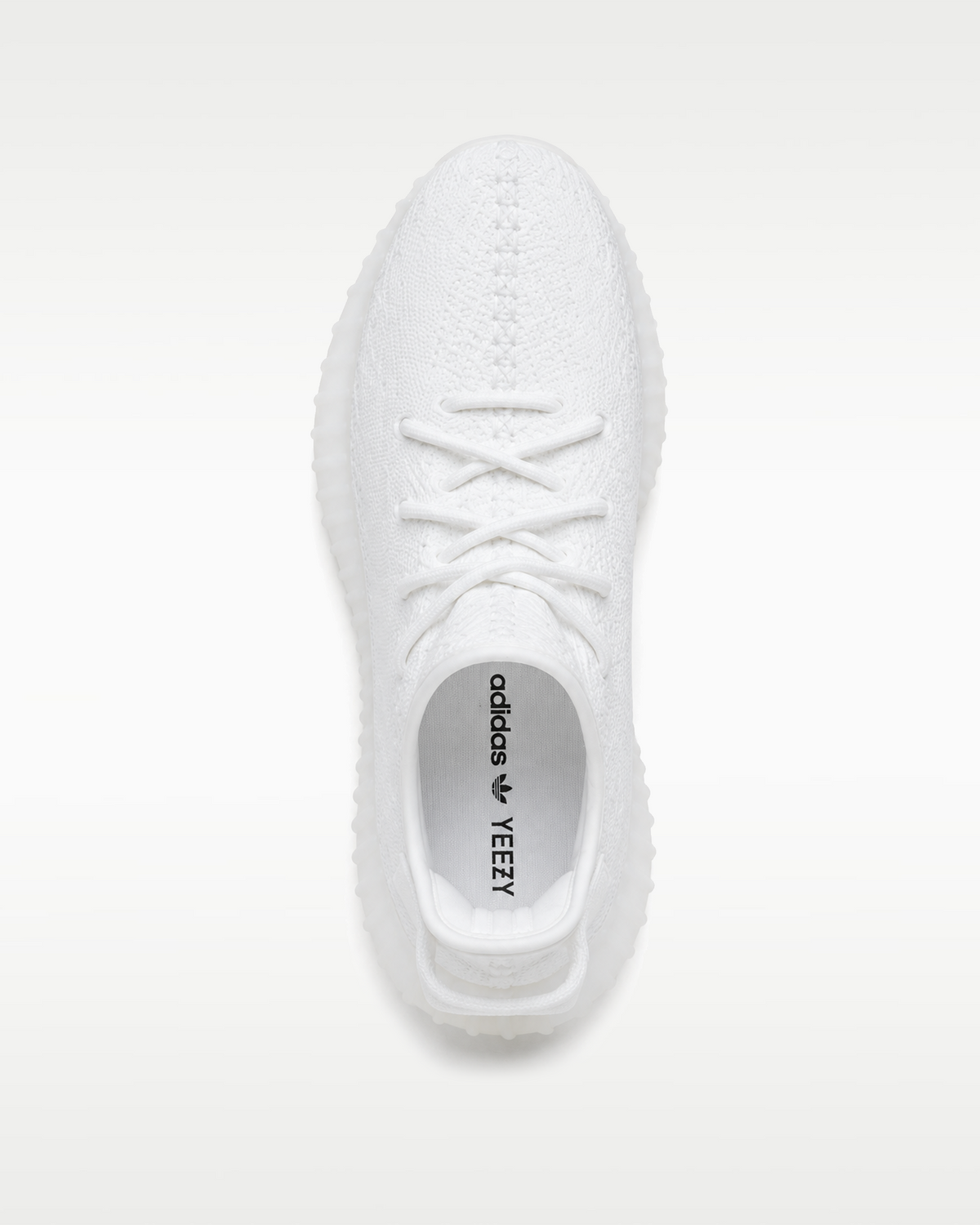 Adidas Yeezy Boost 350 V2 Triple White top view