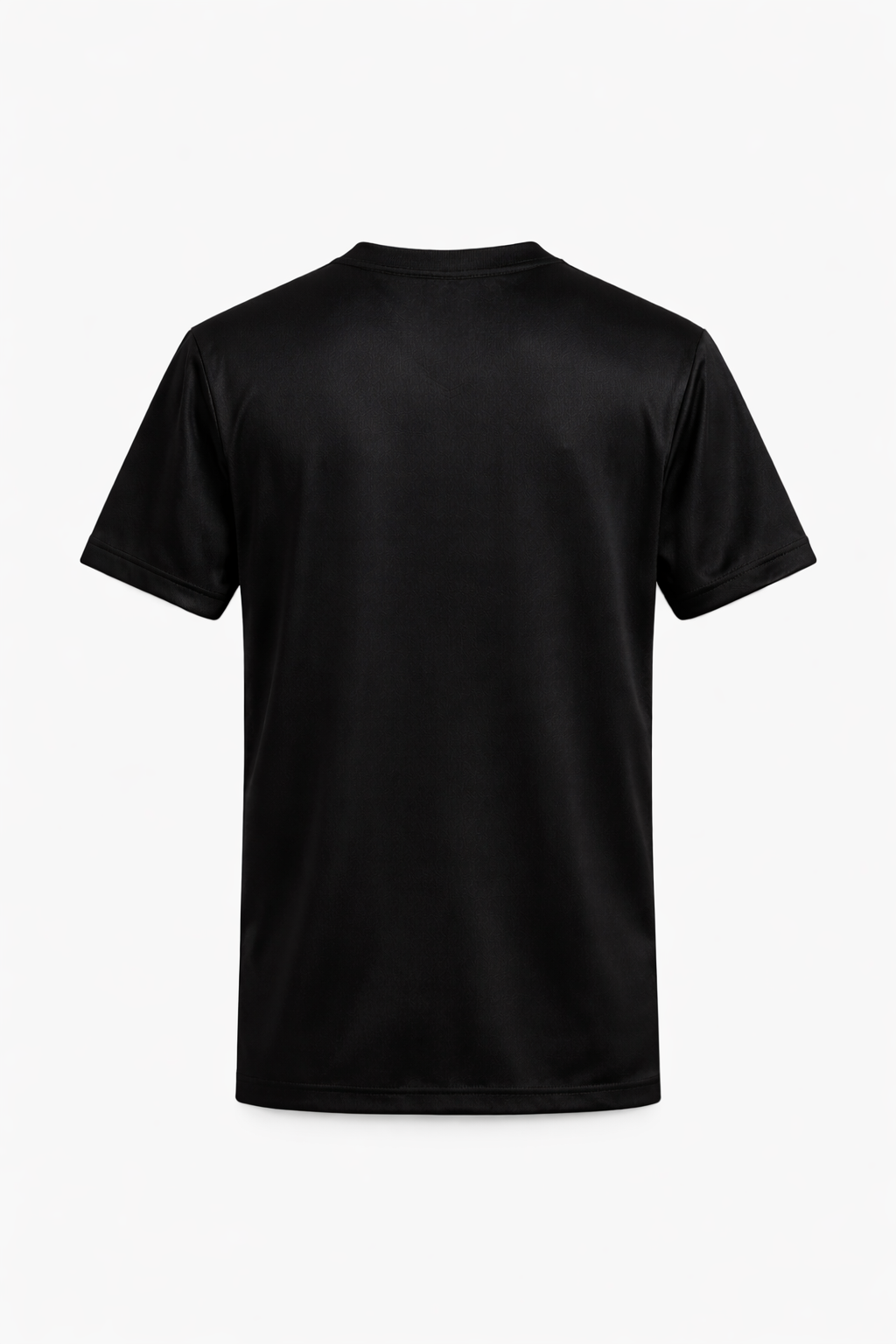 Nike FC Barcelona x Balmain Paris black football jersey back view – plain design